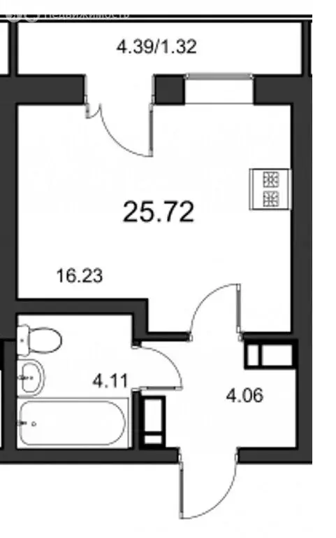 Квартира-студия: Мурино, улица Шувалова, 18/8 (25.7 м) - Фото 0