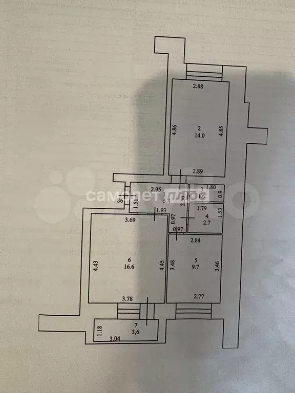 2-к. квартира, 51,8 м, 8/9 эт. - Фото 0