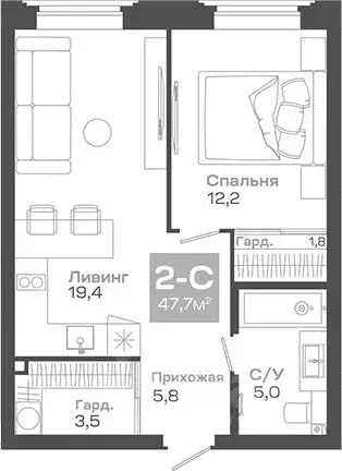 2-к кв. Новосибирская область, Новосибирск Академгородок мкр, ул. Мусы ... - Фото 0