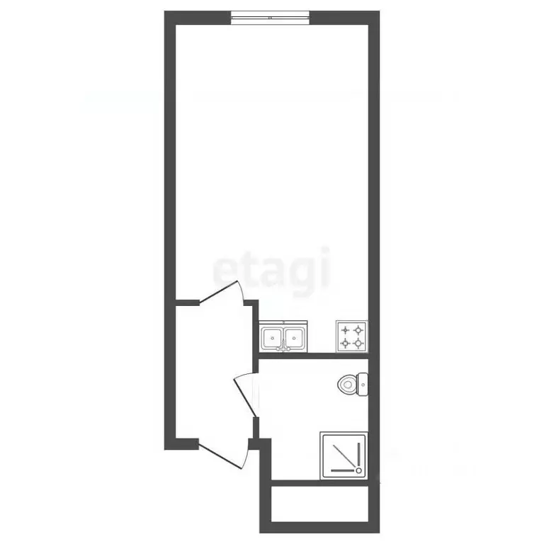 Студия Санкт-Петербург просп. Крузенштерна, 4с1 (18.0 м) - Фото 2