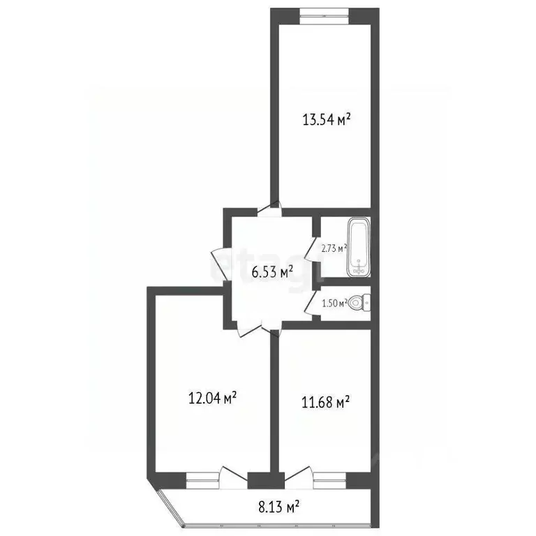 2-к кв. Владимирская область, Ковров ул. 9 Мая, 10 (48.1 м) - Фото 2
