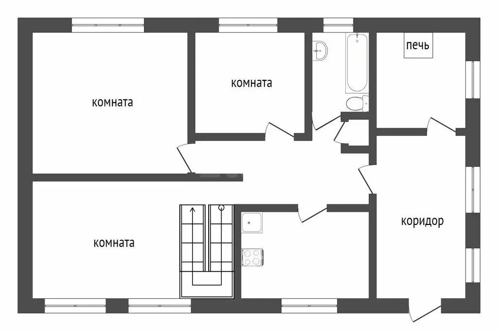 Дом в Ялуторовск, улица Градостроителей (285 м) - Фото 1