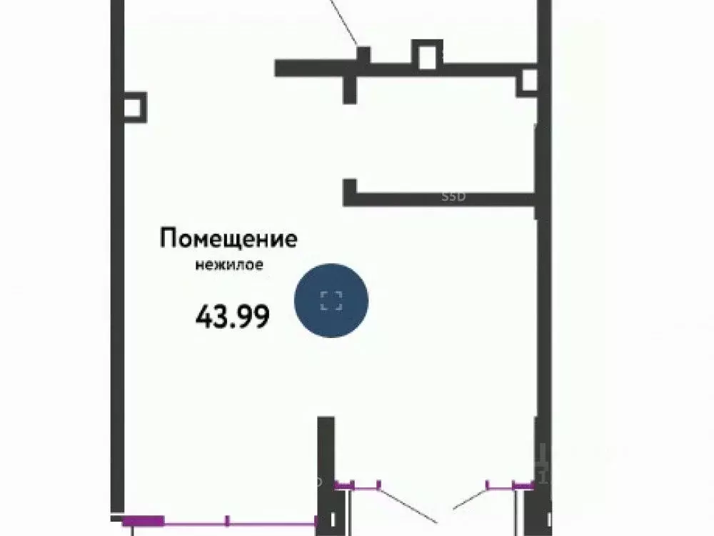 Торговая площадь в Московская область, Мытищи ул. Комарова, 2к1 (44 м) - Фото 2