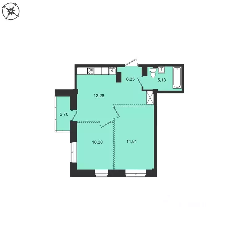 2-к кв. Иркутская область, Иркутский муниципальный округ, с. Мамоны ... - Фото 1