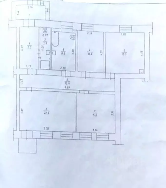 3-к кв. Кемеровская область, Юрга Заводская ул., 16 (96.0 м) - Фото 2