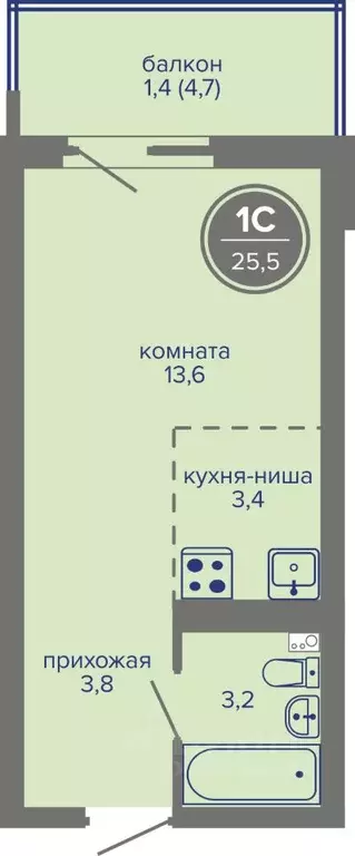 Студия Пермский край, Пермь ш. Космонавтов, 309Ак1 (25.5 м) - Фото 0