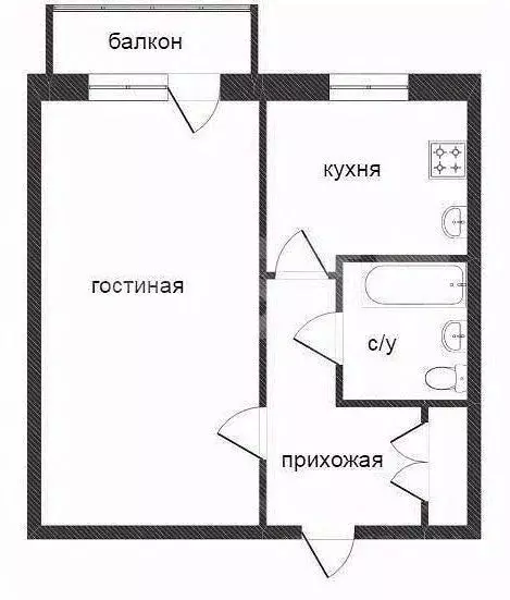 1-к кв. Костромская область, Кострома Венеция мкр, 14 (38.0 м) - Фото 2