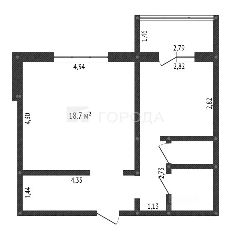 1-к кв. Кемеровская область, Новокузнецк Новобайдаевский мкр, ул. ... - Фото 2