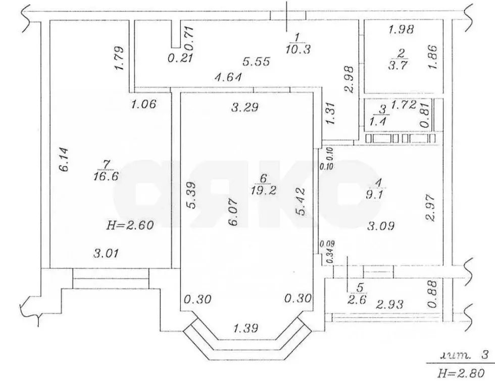 2-к кв. Краснодарский край, Анапа ул. Крылова, 13к3 (62.9 м) - Фото 1