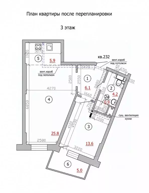 1-к кв. Татарстан, Казань Чистопольская ул., 86/10 (56.4 м) - Фото 1