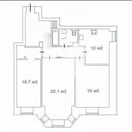 Квартира, 3 комнаты, 85.4 м - Фото 0