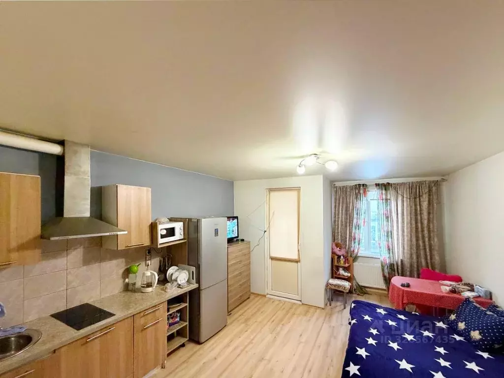 Студия Санкт-Петербург ул. Вадима Шефнера, 10к1 (25.3 м) - Фото 1