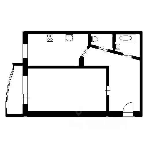 1-к кв. Воронежская область, Воронеж ул. Антонова-Овсеенко, 1в (49.8 ... - Фото 2