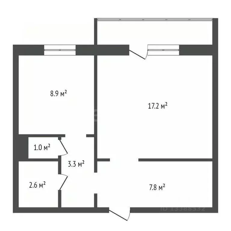 1-к кв. Красноярский край, Красноярск просп. 60 лет Образования СССР, ... - Фото 2