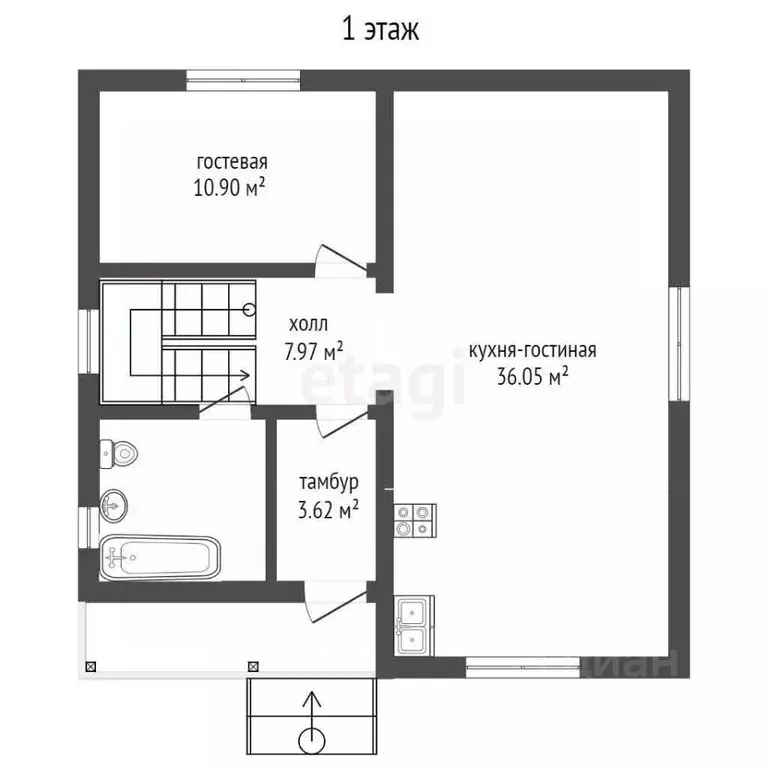 Дом в Вологодская область, Вологда Ананьинская ул., 84Б (150 м) - Фото 2