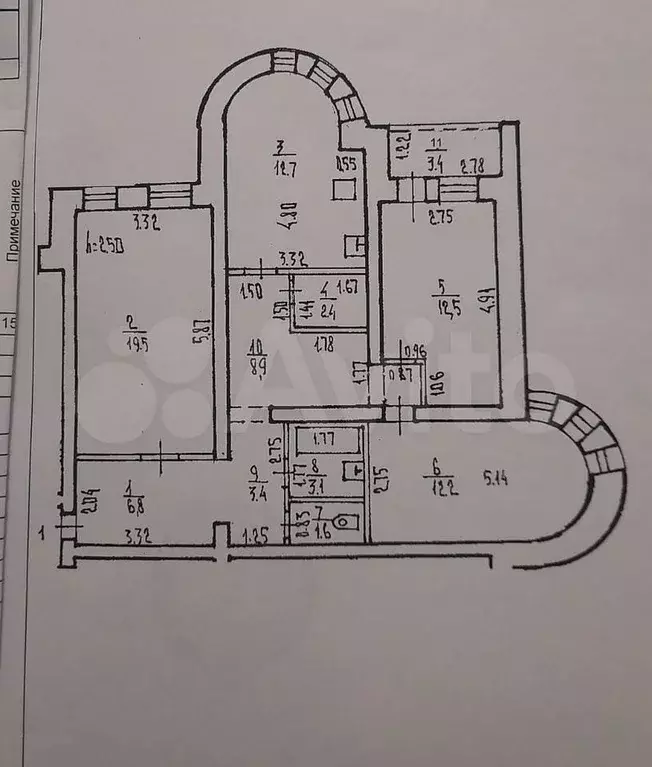 3-к. квартира, 80 м, 1/9 эт. - Фото 0