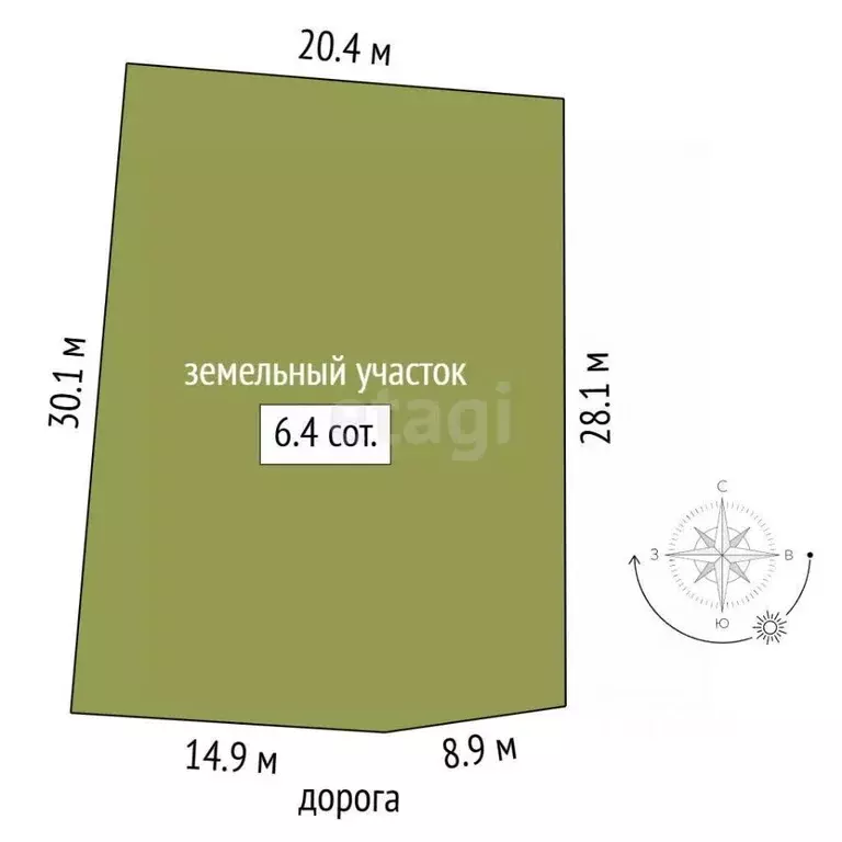 Участок в Крым, Симферопольский район, с. Мирное  (6.3 сот.) - Фото 1