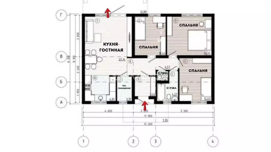 Дом в Калининградская область, Багратионовский муниципальный округ, ... - Фото 2
