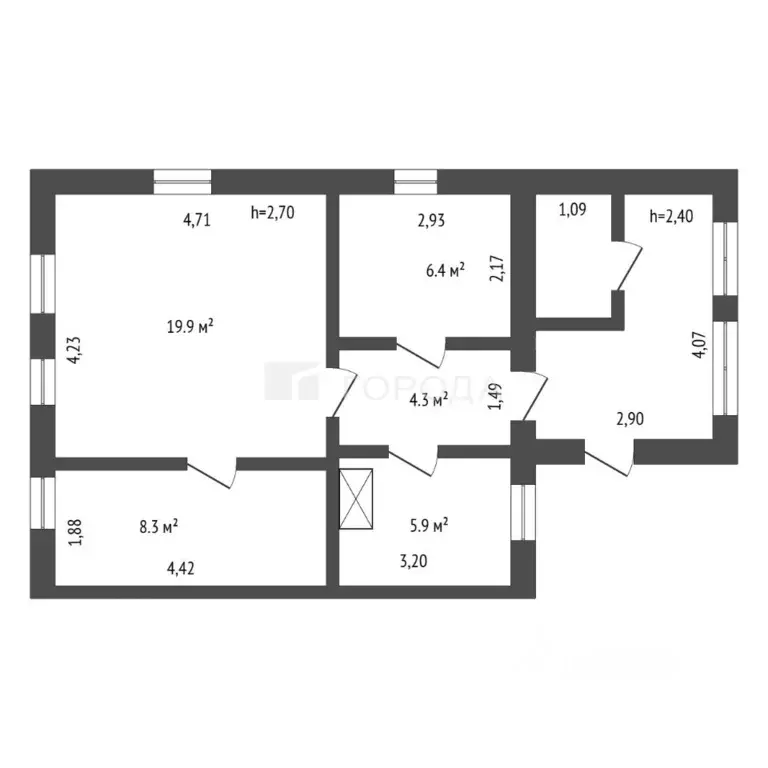 Дом в Кемеровская область, Новокузнецк Донецкая ул., 78 (45 м) - Фото 2