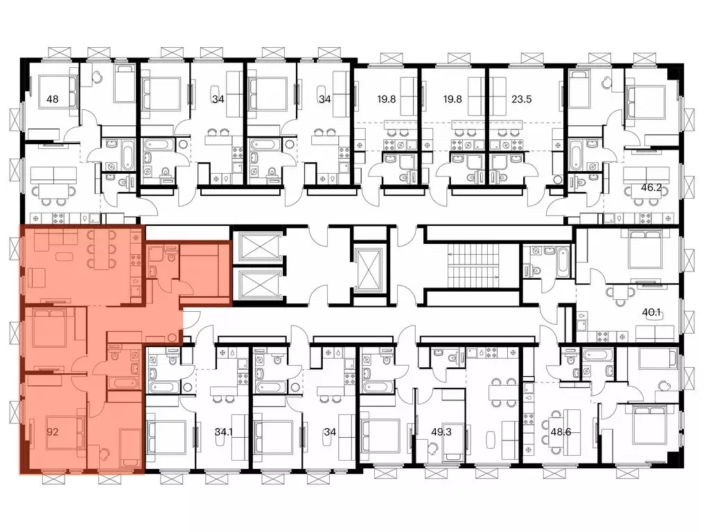 3-комнатная квартира: Мытищи, Ярославское шоссе, 120Бк2 (90.9 м) - Фото 2