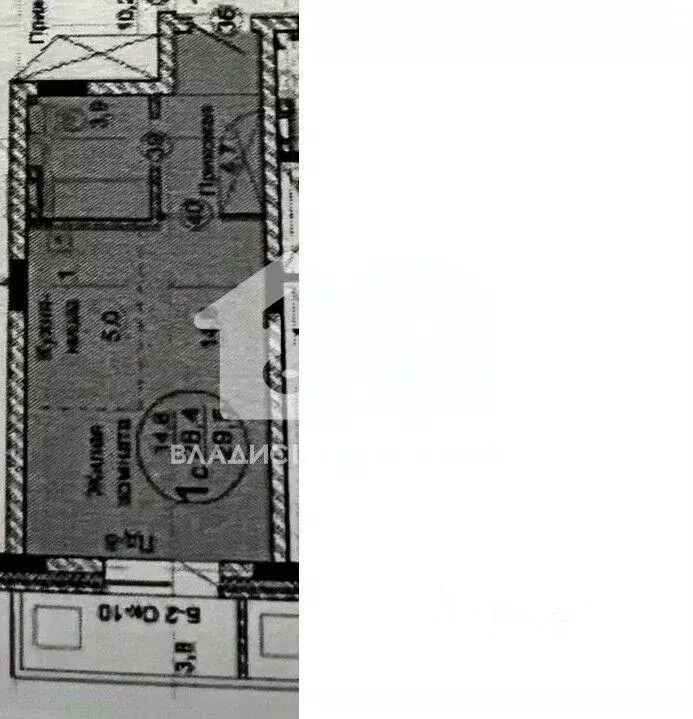 Квартира, студия, 28.4 м - Фото 0