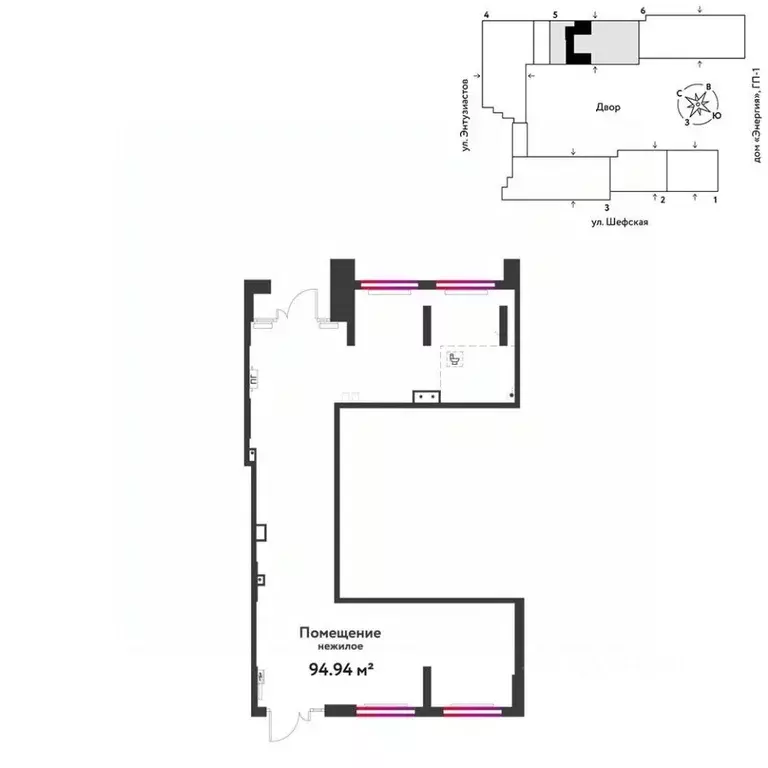 Торговая площадь в Свердловская область, Екатеринбург ул. Шефская, 22А ... - Фото 1