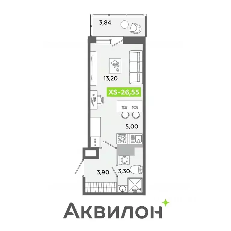 Студия Ленинградская область, Всеволожский район, Заневское городское ... - Фото 1