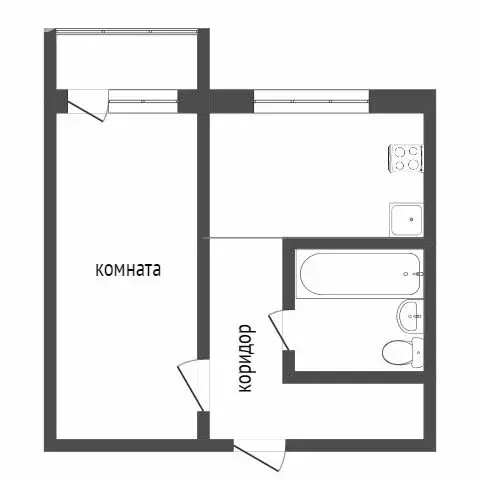 1-комнатная квартира: Воронеж, Донбасская улица, 3 (38.2 м) - Фото 0