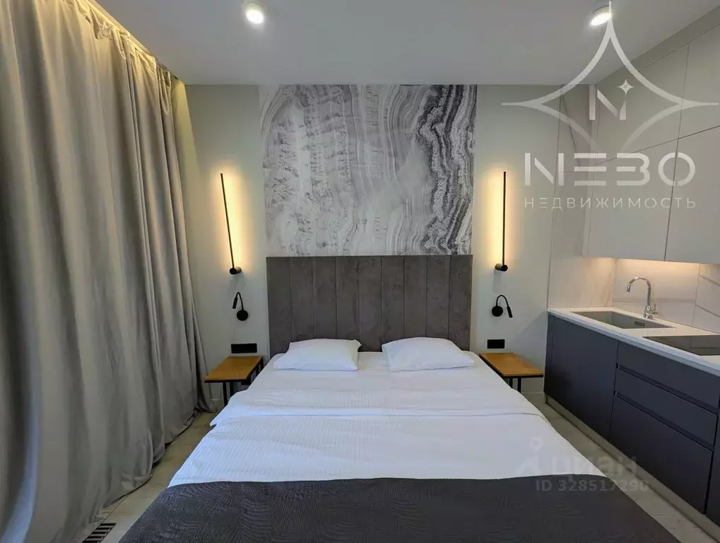 Студия Краснодарский край, Сочи Лучезарная ул., 1А (26.8 м) - Фото 2