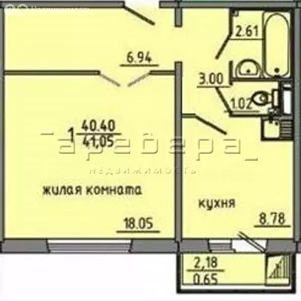 1-комнатная квартира: Красноярск, улица Партизана Железняка, 55 (40 м) - Фото 1