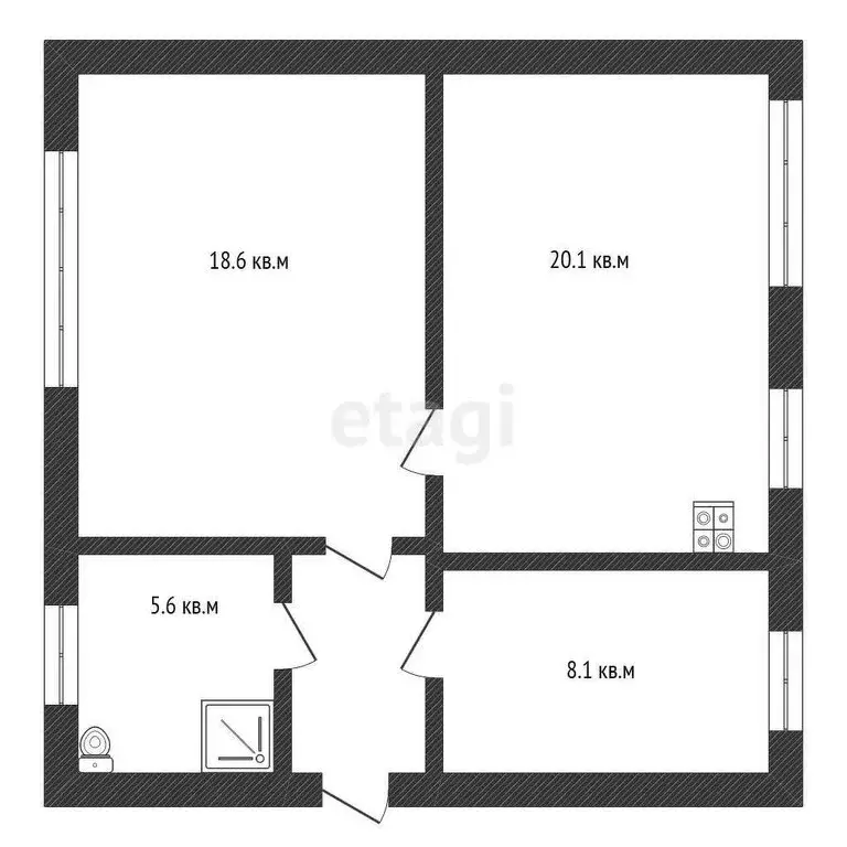 Дом в село Куяново, Набережная улица (110 м) - Фото 1