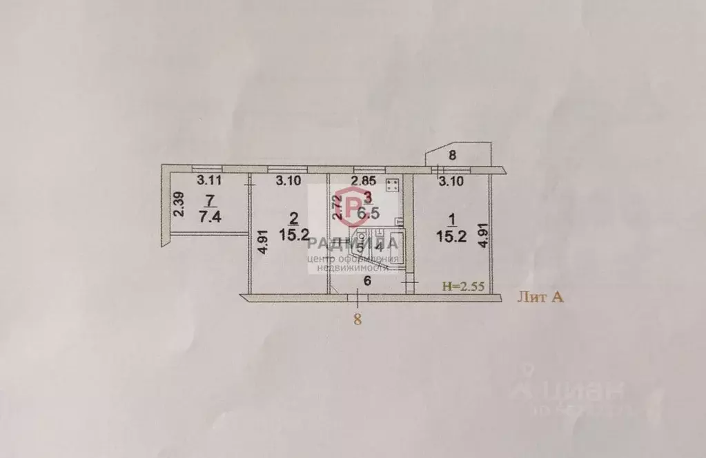 3-к кв. Московская область, Сергиев Посад Семхоз мкр, ул. Парковая, 35 ... - Фото 1