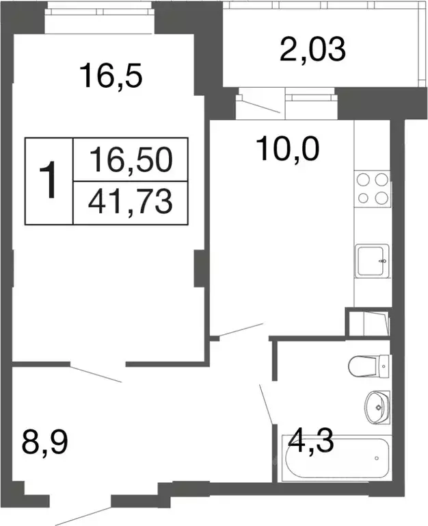 1-к кв. Московская область, Апрелевка Наро-Фоминский городской округ, ... - Фото 1