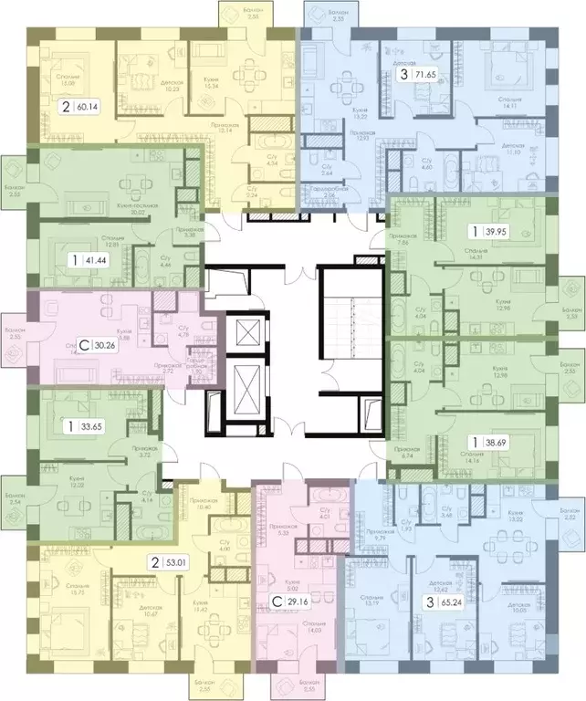 3-к кв. Нижегородская область, Нижний Новгород 15-й кв-л, Анкор жилой ... - Фото 1