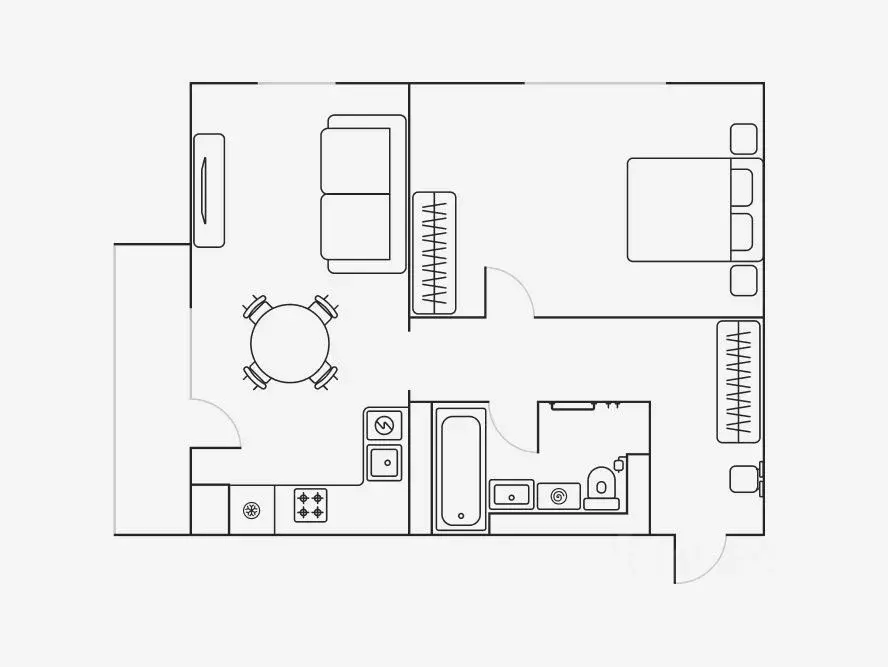 2-к кв. Липецкая область, Липецк ул. М.И. Неделина, 4Д (53.0 м) - Фото 1