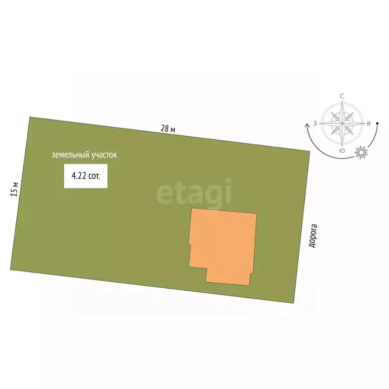 Дом в Крым, Сакский район, Суворовское с/пос, Строитель СНТ ул. 1-я ... - Фото 1