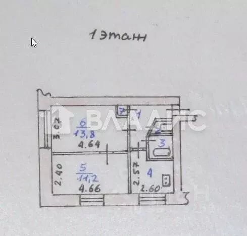 2-к кв. Ивановская область, Иваново Кавалерийская ул., 64 (38.9 м) - Фото 2