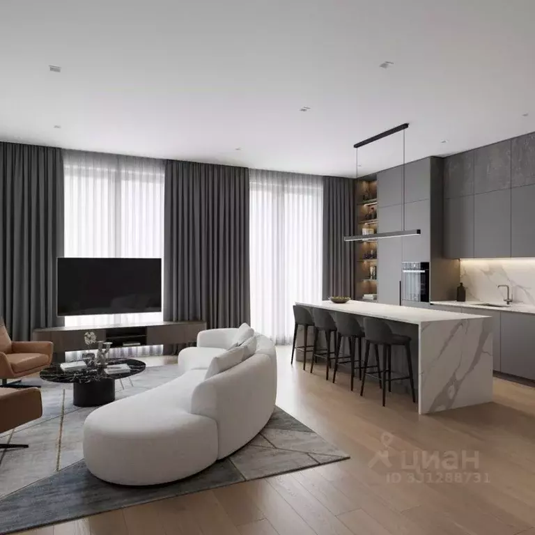 3-к кв. Москва Кутузовский просп., 12 (111.0 м) - Фото 1