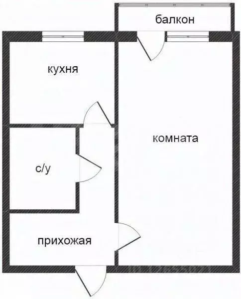 1-к кв. Костромская область, Кострома ул. Свердлова, 35к4 (34.8 м) - Фото 2