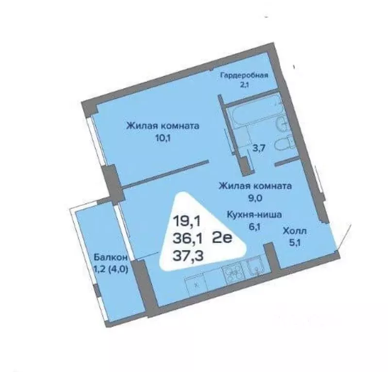 2-к кв. Пермский край, Пермский муниципальный округ, с. Култаево ул. ... - Фото 2