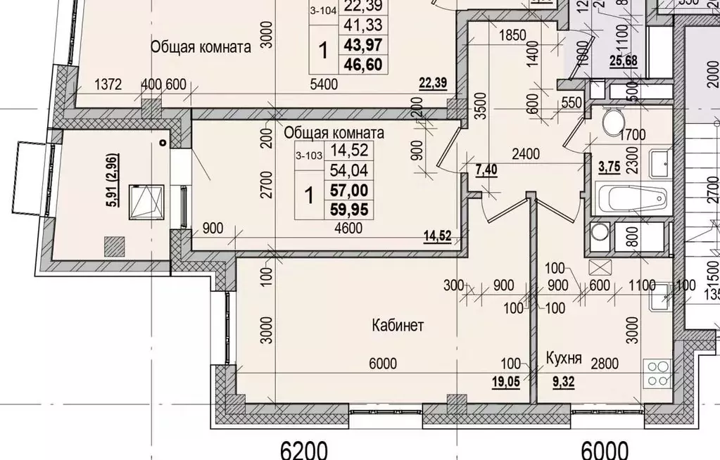 1-к кв. Саха (Якутия), Якутск ул. Чкалова (57.0 м) - Фото 0