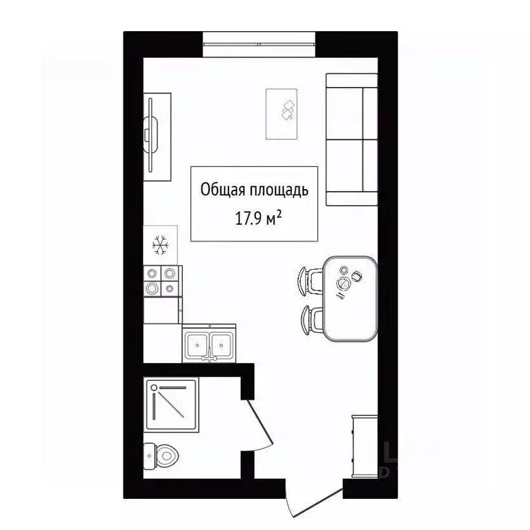 Комната Алтай, Горно-Алтайск ул. Ленина (17.9 м) - Фото 2