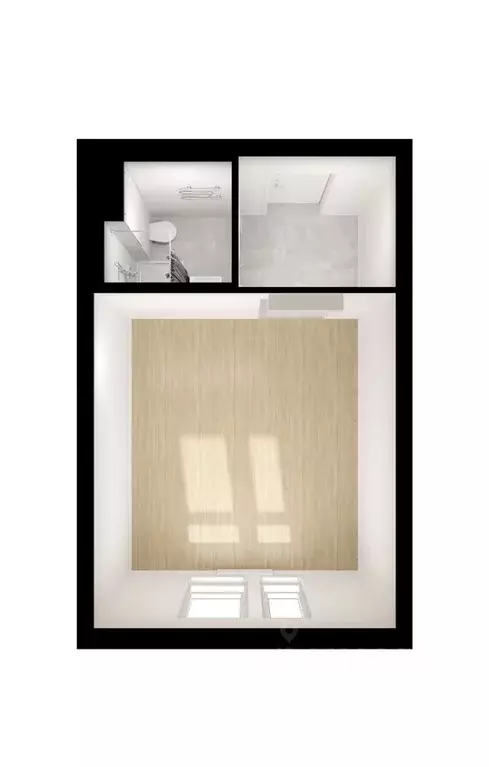 Студия Москва 2-й Нагатинский проезд, 2/3 (23.3 м) - Фото 1