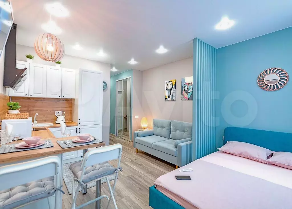 Квартира-студия, 21,8 м, 1/9 эт. - Фото 1