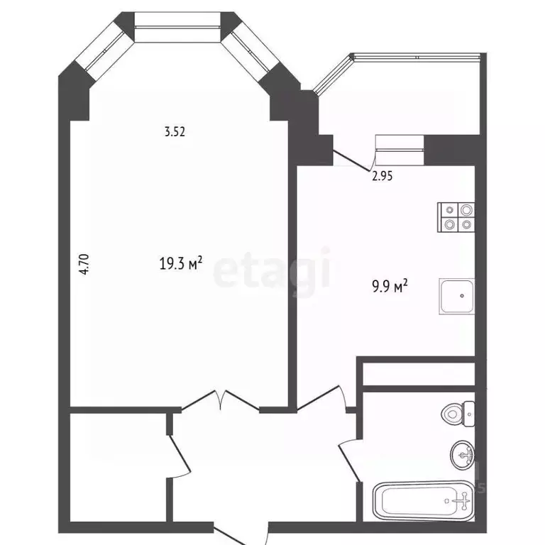 1-к кв. Москва Изюмская ул., 26К2 (43.3 м) - Фото 2