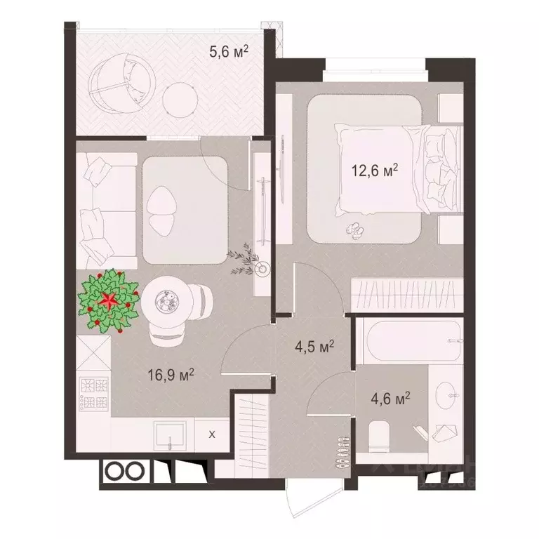 1-к кв. Рязанская область, Рязань пос. Шпалозавода, Окская Стрелка ... - Фото 1