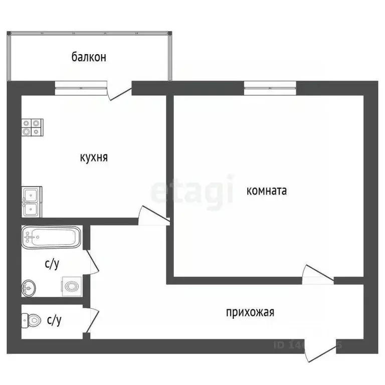 1-к кв. Владимирская область, Ковров ул. Строителей, 28 (40.6 м) - Фото 1