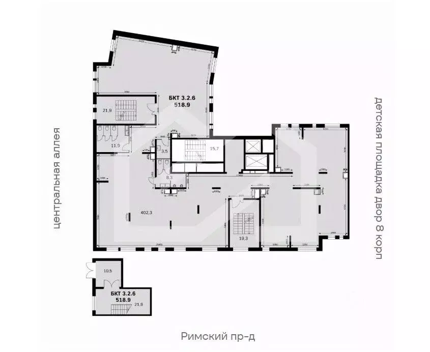 Торговая площадь в Московская область, Ленинский городской округ, пос. ... - Фото 1