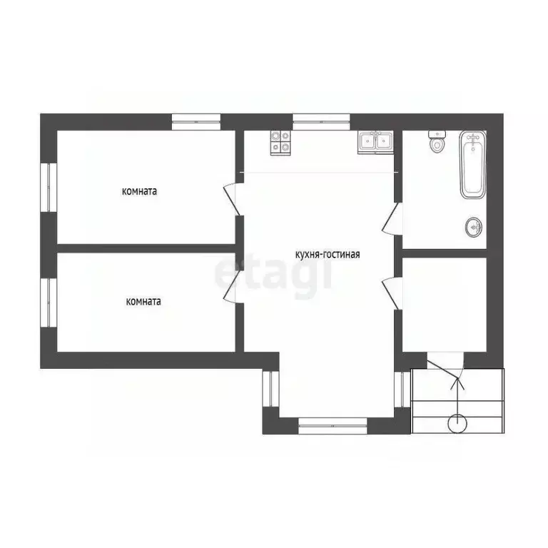 Дом в Архангельская область, Котласский муниципальный округ, д. Малый ... - Фото 2