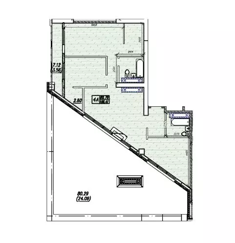 4-комнатная квартира: Владивосток, жилой комплекс Суприм (108.41 м) - Фото 1